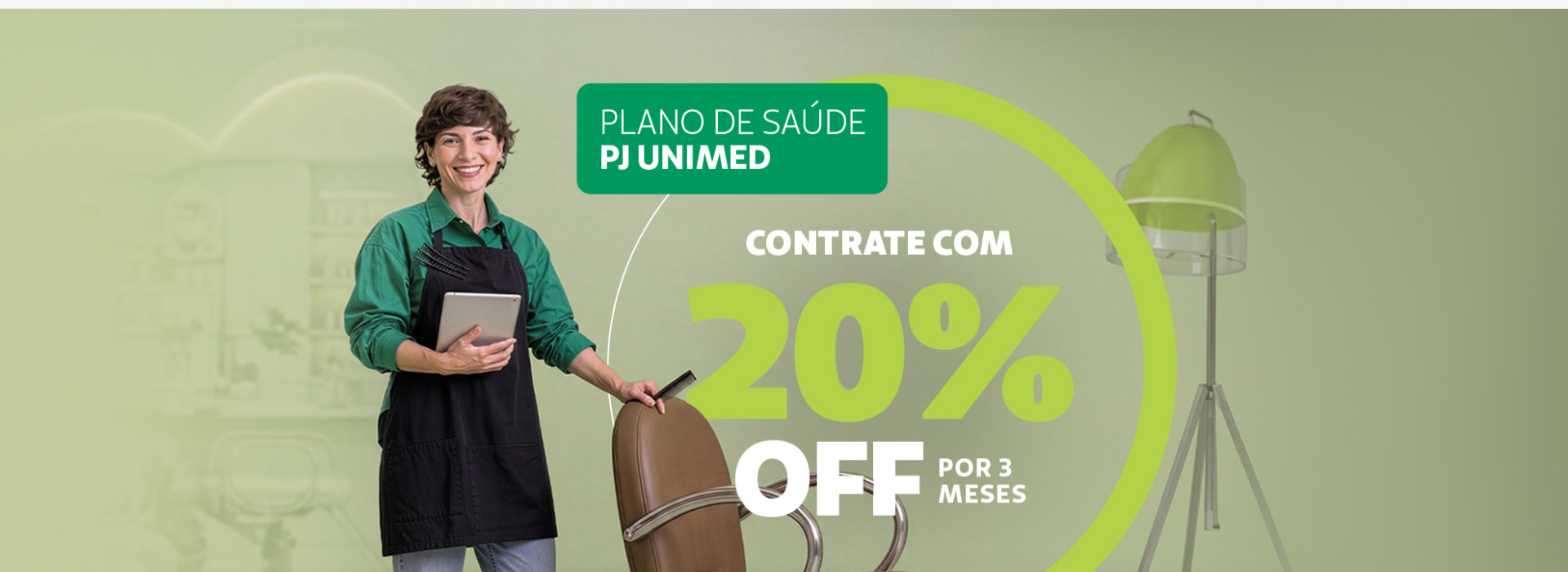 Campanha Plano PJ Unimed Porto Alegre — 20% OFF por 3 meses